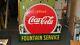 Coca Cola porcelain sign, RARE, 1930's excellent condition see my other neon signs