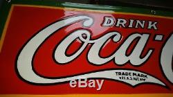 Coca Cola porcelain sign Read the description