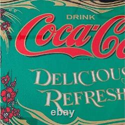 Coca Cola vintage mirror reverse painted Advertising sign-Hilda Clark-29 inch