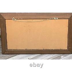 Coca Cola vintage mirror reverse painted Advertising sign-Hilda Clark-29 inch