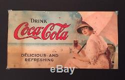 Coca-cola 1915 Trolley Car Sign, Extremely Rare