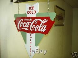 Coca-cola 1940s 1950s 1960s Nostalgic Advertising Sign Soda Fountain Oil Gas