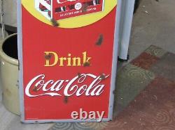 Coca-cola Embossed Metal Sign Take Home A Carton 6-pack