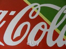 Coca-cola Fountain Service Porcelain Sign- 30 In. Vintage Diner- Drive-in