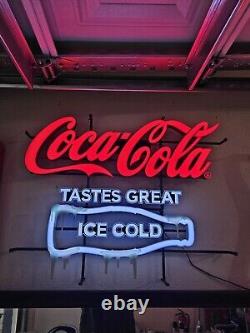 Coca-cola Led Sign Tastes Great Ice Cold Neon Sign