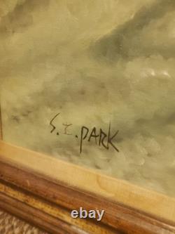 Coca-cola bears painting signed by artist S Park