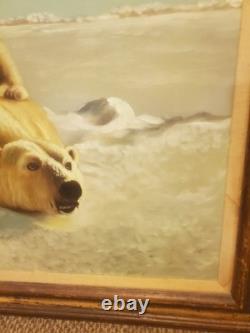 Coca-cola bears painting signed by artist S Park