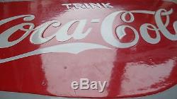 Coca cola double sided porcelain sign 1920s