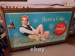 Coca cola original vintage cardboard signs