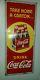 Coca cola sign old vintage take a carton home 6 pack