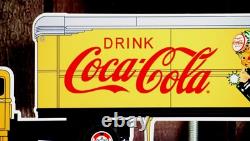 Cocacola Delivery Semi Sign Porcelain Collectible, Rustic, Advertising