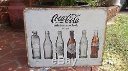 Coke Bottle Evolution Coca Cola Vintage Retro Antique Style Metal Tin Sign New