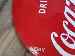 Coke, Coca cola button sign 16 inch