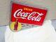 Coke Cola 1940's Metal Flange Sign. Approx. 24x21. Excellent Condition