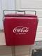 Coke Drink Coca-Cola Tall COOLER Ice Chest No Tray Action Mfg Bottles Sign Soda