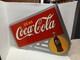 Coke Flange Double-Sided Bottle Sign Drink Coca-Cola Logo 2002 Limited NOS