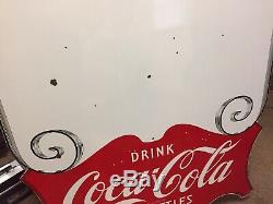 Coke Original Double Sided Porcelain With Privilege Panel