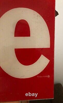 Coke Soda Sign Vintage Original Deli Grocery Store Advertising Coca Cola 1980s