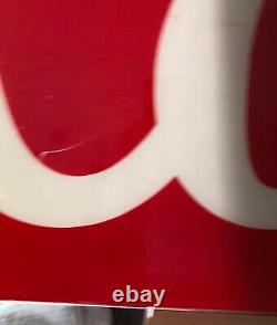 Coke Soda Sign Vintage Original Deli Grocery Store Advertising Coca Cola 1980s