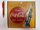 Coke VALPARAISO CHILE 1960s Original Vintage Drink Coca Cola Sign Metal 9 Inch
