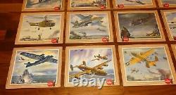 Complete set of 20 1940's Coca-Cola WW2 cardboard airplane signs