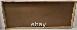 Custom Large Coca Cola Soda Light Up Box Sign Stained Oak Hardwood Frame 45 x 18