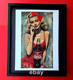 DEATH NYC Hand Signed LARGE Print Framed 16x20in COA MY OWN COCA COLA COKE #10