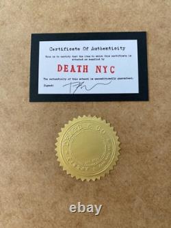 DEATH NYC Signed Original Hand Signed Print Framed LtEd COA My Coca Cola Dream