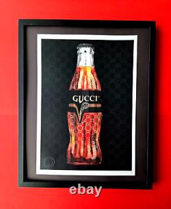 Death NYC Hand Signed Large Framed Print 16x20in MY GUCCI COCA COLA COA #9
