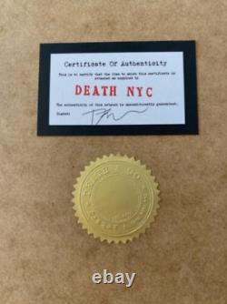 Death NYC Hand Signed Large Framed Print 16x20in MY GUCCI COCA COLA COA #9