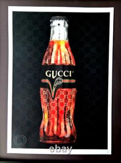 Death NYC Hand Signed Large Framed Print 16x20in MY GUCCI COCA COLA COA #9