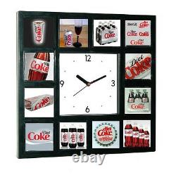 Diet Coke Can Bottle Diner Sign clock with 12 pics
