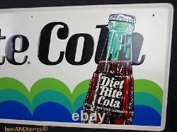 Diet Rite Cola Advertising Tin Soda 54 Inch Sign