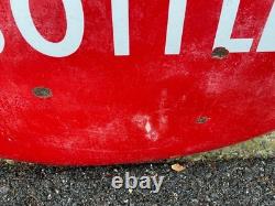 Drink COCA-COLA 48 Porcelain sign Coke Button Shape 1950'S VINTAGE Advertising