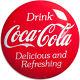 Drink Coca-Cola Button Convex Metal Sign Lithographed Tin Vintage Coke Decor 14
