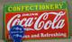 Drink Coca Cola Confectionery Porcelain Enamel Sign 24 X 14 Inches 1 sides