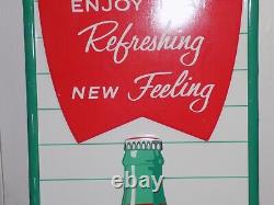 Drink Coca Cola Fishtail Vertical Embossed Sign