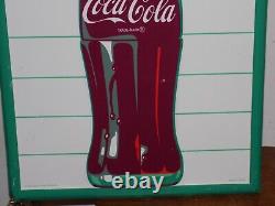 Drink Coca Cola Fishtail Vertical Embossed Sign