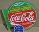 Drink Coca Cola Fountain Service Porcelain Enamel Sign 19.5 x 17 Inches 2 Sided