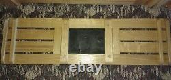 Drink Coca Cola Fountain Service Wood Bench Seat Ad 44 x 13 Vary Cast Iron Sign