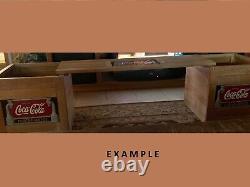 Drink Coca Cola Fountain Service Wood Bench Seat Ad 44 x 13 Vary Cast Iron Sign