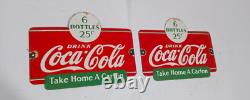 Drink Coca Cola Porcelain Enamel Sign 13 x 9.5 Inches 1 Side