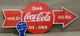 Drink Coca Cola Porcelain Enamel Sign 40 x 16.5 Inches 1 Sided