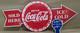 Drink Coca Cola Porcelain Enamel Sign 40 x 16.5 Inches 1 Sided