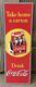 Drink Coca Cola Sign, Take Home Carton, Metal Advertising Sign, Coca Cola Decor