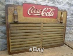 Drink Coca Cola Wooden Menu Board, Vintage Advertising Sign, Diner Decor