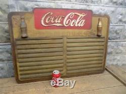 Drink Coca Cola Wooden Menu Board, Vintage Advertising Sign, Diner Decor