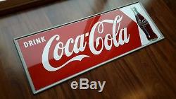 Drink Coca-Cola arrow Sign metal with Coke bottle N. O. S. Condition 50s 60s MCA