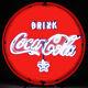 Drink Cold Coca Cola Red Round Button neon sign Coke Soda lamp Pop Machine