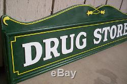 Drug Store Sign, Can be Customized Rustic Vintage Style BIG 40 Wide